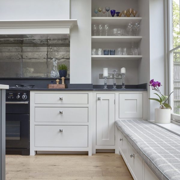 Godalming Traditional Painted Shaker Kitchen Banquette Window Seat