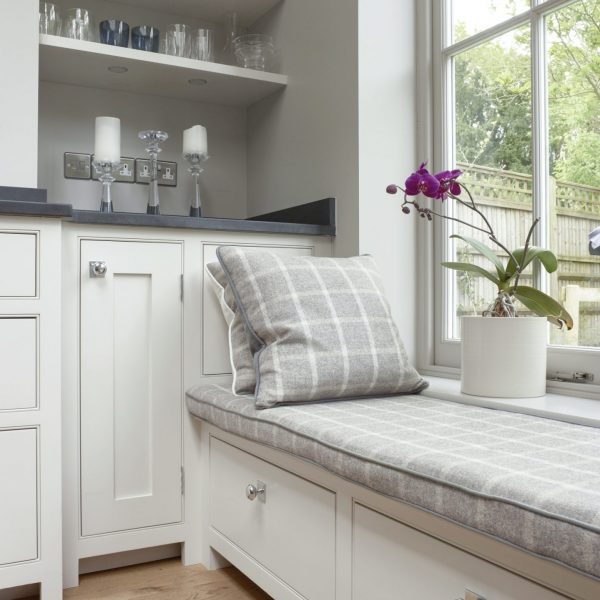 Godalming Traditional Painted Shaker Kitchen Banquette Window Seat