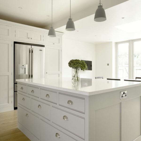 Barnes Shaker Kitchen Island Drawers and Pendants Barnes Shaker Kitchen Island Drawers and Pendants