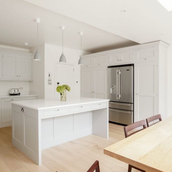 Barnes Shaker Kitchen Island and American Fridge Barnes Shaker Kitchen Island and American Fridge