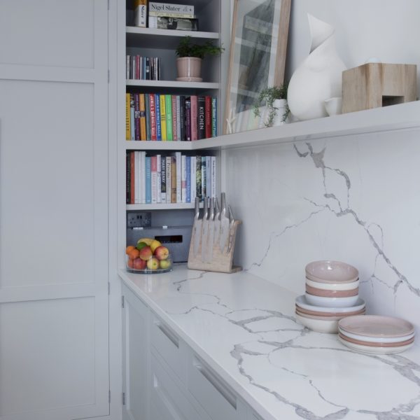 Alresford Handleless Painted Shaker Kitchen Worktop Dresser