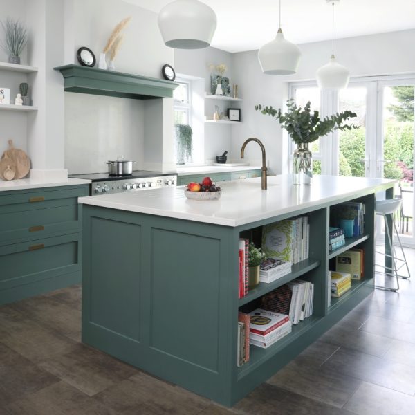 Chigwell inset shaker kitchen. Chigwell Inset Shaker Kitchen Island Range Chimney