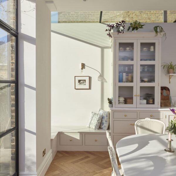 Herne Hill Painted Shaker Kitchen dresser and window seat