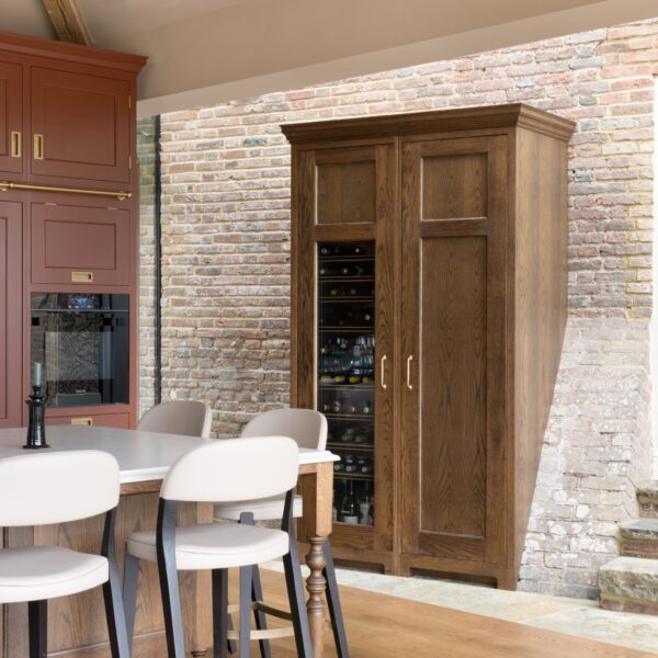 Bells Yew Green Kitchen Tall Cabinets