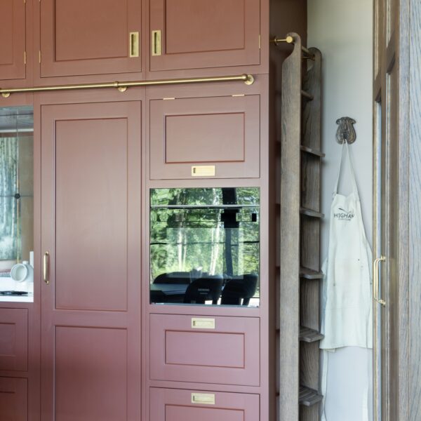 Bells Yew Green Tall Oven Unit Ladder and Rail