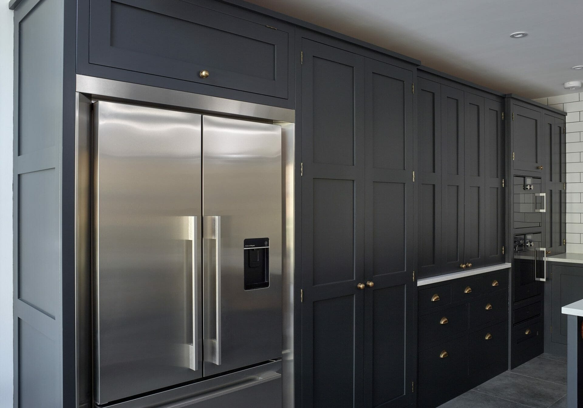 Sydenham Industrial Painted Shaker Kitchen Fisher Paykel Surround and Appliances Housing Sydenham Industrial Painted Shaker Kitchen Fisher Paykel Surround and Appliances Housing
