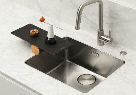 Mythos MYX steel sink by Franke with new Flushmount option Mythos MYX steel sink by Franke with new Flushmount option